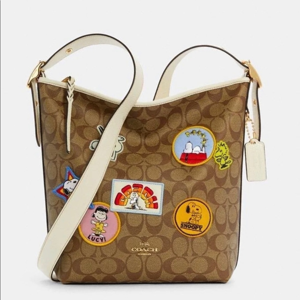 Coach X Peanuts Val Duffle In Signature Canvas